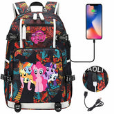 My Little Pony SchoolBag Backpack with USB Charging Port